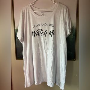 NWOT torrid “i can and i will, watch me” slim fit graphic tee